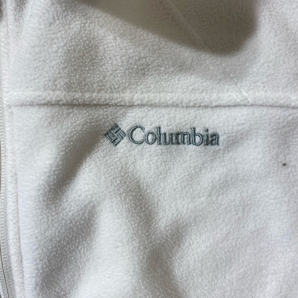 Columbia Women's White Fleece Jacket 1X (MK) - Picture 4 of 8